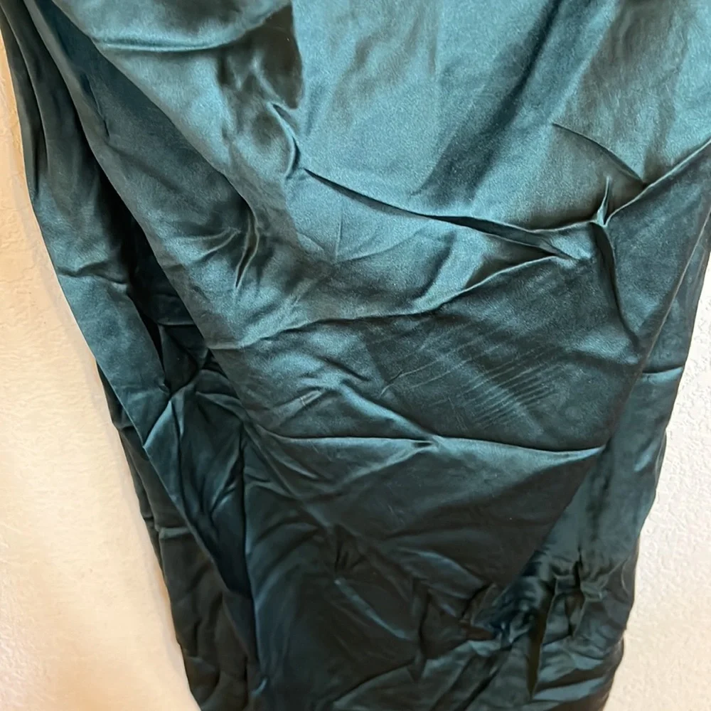 The Sei One Shoulder Midi Dress in Hunter - Picture 16 of 16